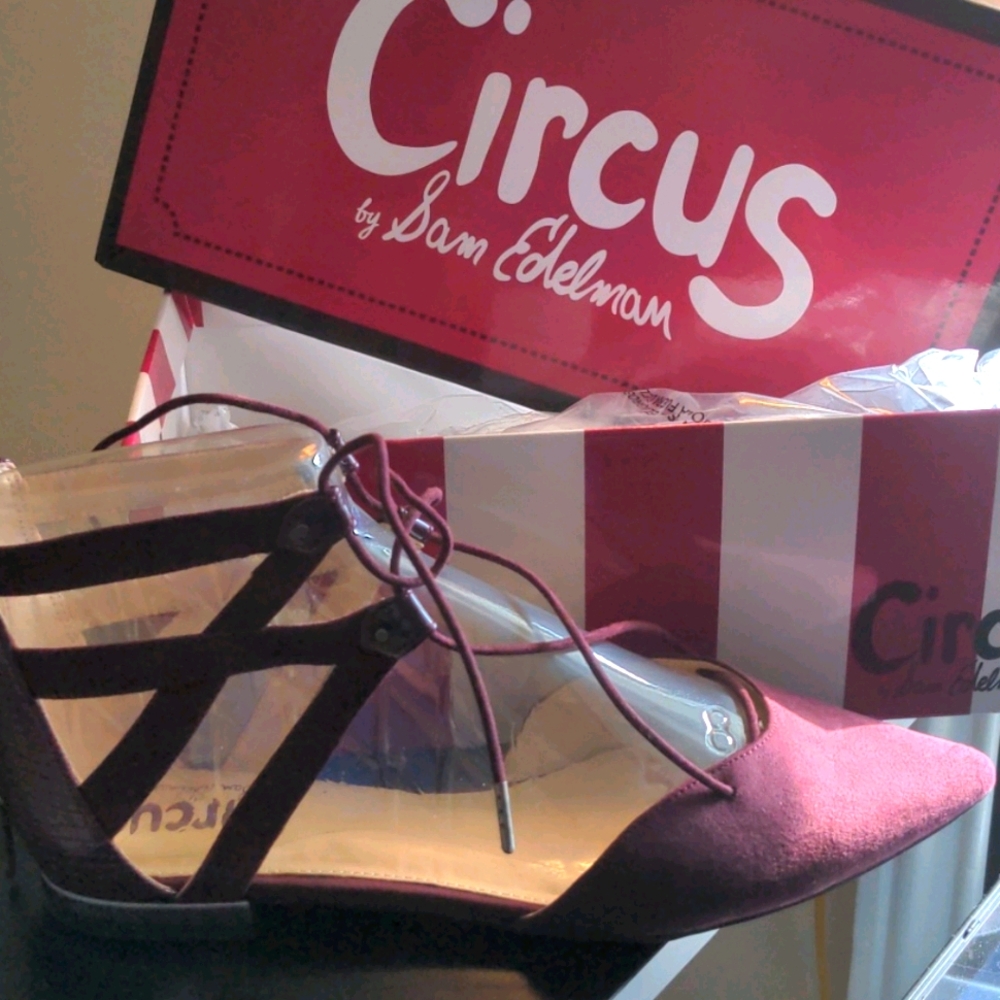Strappy pointy flats- circus by Sam edelman